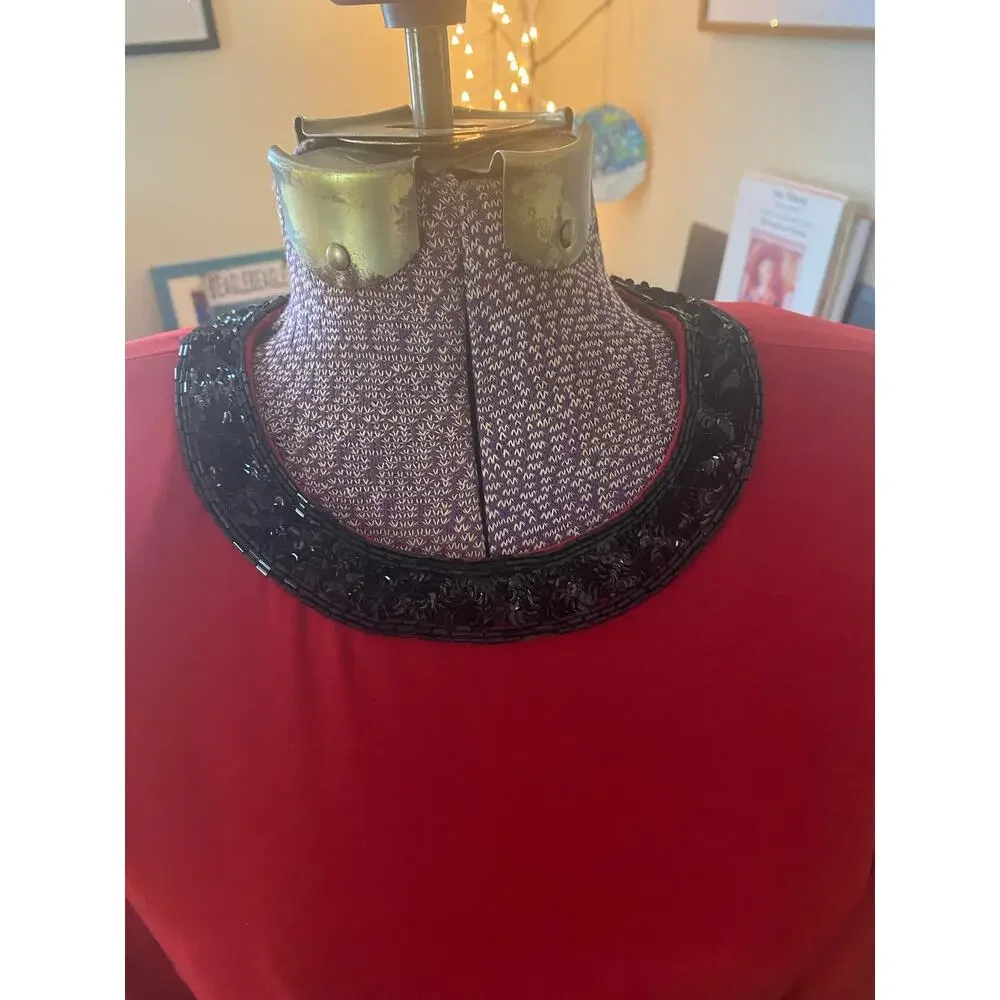 Fabrice Women's Red and Black Formal-dresses 1980s/90s Size 10